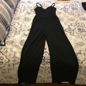 Express Knit jumpsuit, black, xs